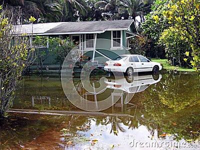 Flood Waters Stock Photo