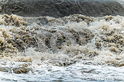 Flood Wave Water Disaster Stock Photo