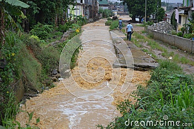 FLOODING IN IVORY COAST Editorial Stock Photo