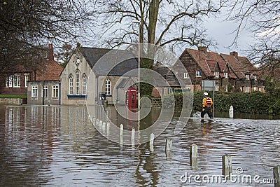 Flooding - Yorkshire - England Editorial Stock Photo