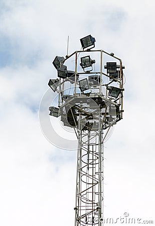 Floodlights Stock Photo