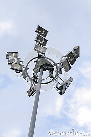 Floodlights Stock Photo