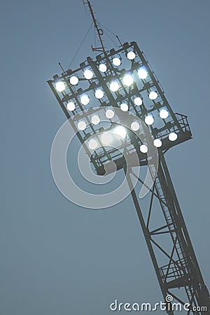 Floodlights Stock Photo