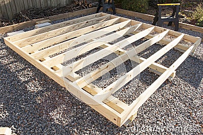 Floor Joist Construction Stock Photo