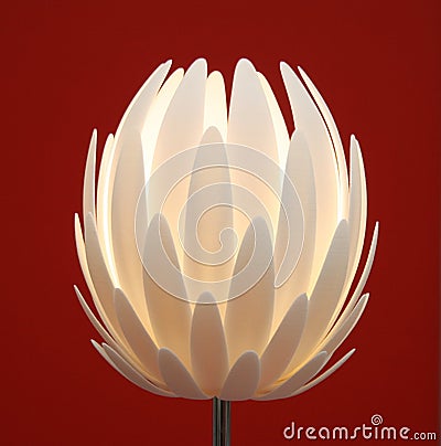 Floor lamp flower Stock Photo