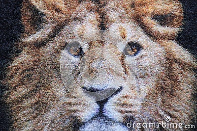 Floor mat home decoration africa lion head design