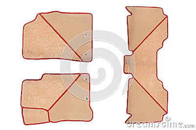 Floor mats for car Stock Photo