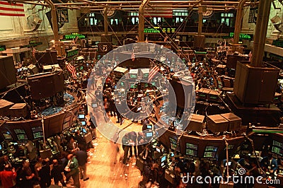 Floor of New York Stock Exchange Editorial Stock Photo