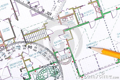 Floor plan Stock Photo