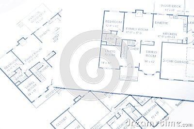 Floor Plans Stock Photo