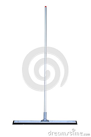 Floor squeegee isolated on white background, Close up cleaning set for used in home Stock Photo