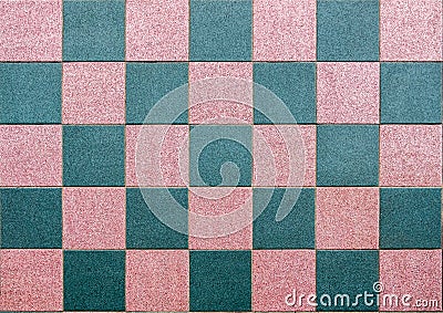 Floor table checkered tiled flat background Stock Photo