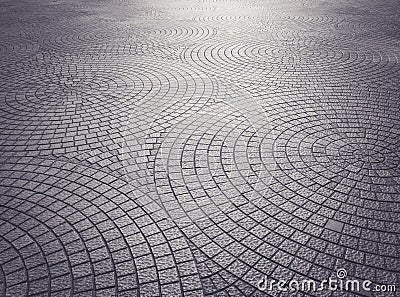 Floor tile pattern Pavement texture outdoor Stock Photo