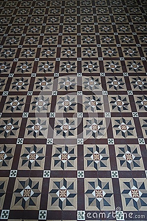 Floor Tiles Pattern Stock Photo