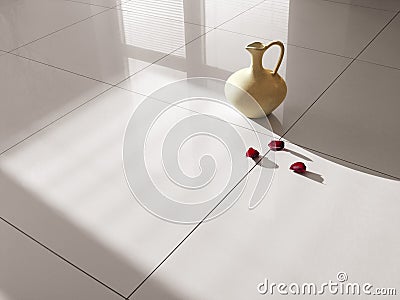 Floor tiles porcelain tiles Stock Photo