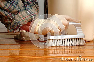 Floor Washer Stock Photo