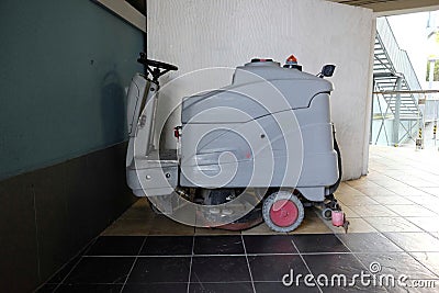 Floor washer machine Stock Photo