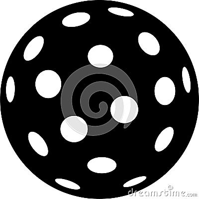 Floorball ball icon Vector Illustration