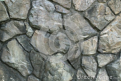 Floors or walls built of stone are strong Stock Photo