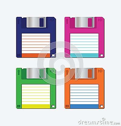 Floppy disk Vector Illustration