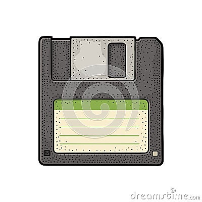 Floppy disk Vector Illustration