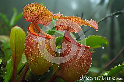 Flora and fauna in humid tropical rainforest Stock Photo