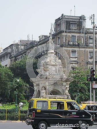 Flora Fountain in Mumbai, India Editorial Stock Photo