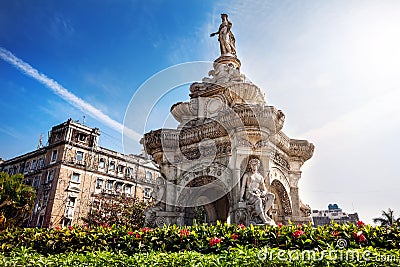 Flora Fountain in Mumbai Stock Photo