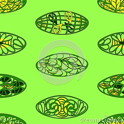 Floral abstract ornament Stock Photo