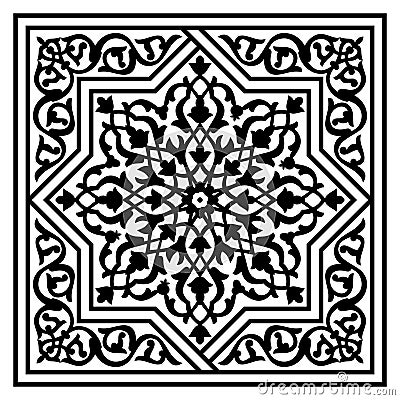 Floral arabic pattern Vector Illustration