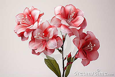 Floral arrangement, with a beautiful amaryllis flower. Stock Photo