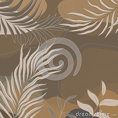 floral art print design Vector Illustration