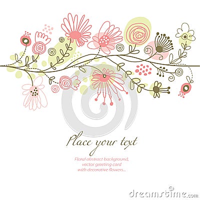 floral background Vector Illustration