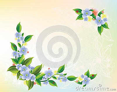 Floral background Vector Illustration