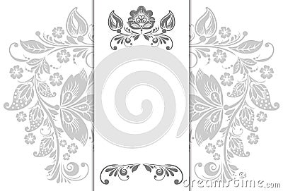 Floral background, greeting card Vector Illustration