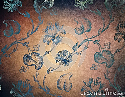 Floral background in grunge style Stock Photo