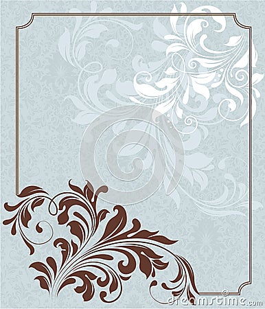 Floral background,invitation card Vector Illustration