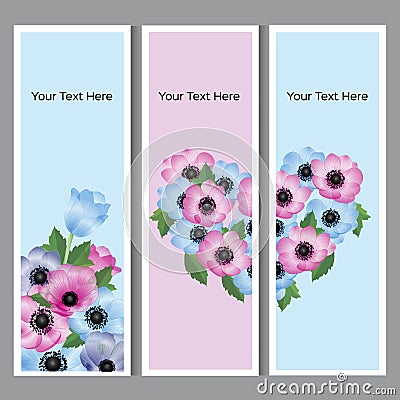 Floral background with place for your text. Vector Illustration