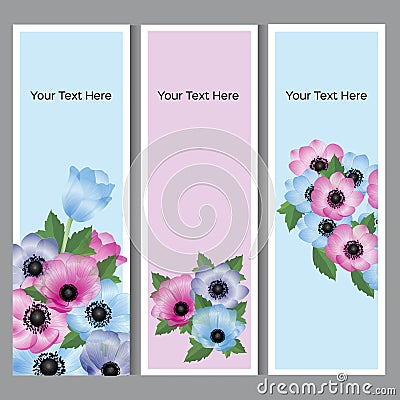 Floral background with place for your text. Cartoon Illustration