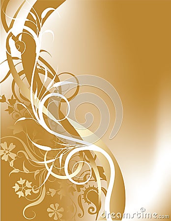 Floral background, vector Vector Illustration