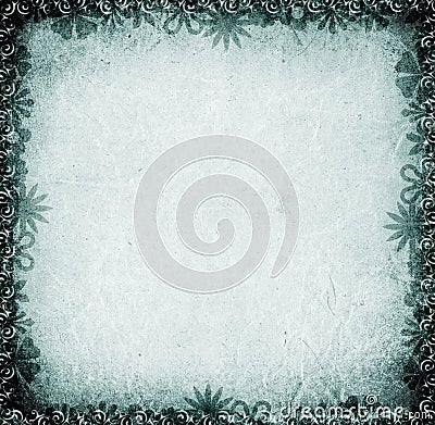 Floral Border Stock Photo