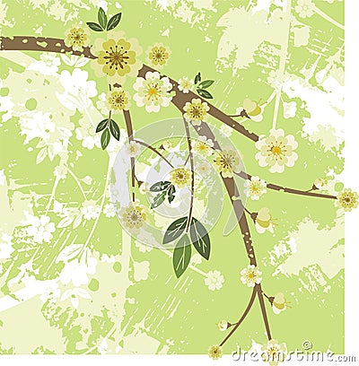 Floral branch series Vector Illustration