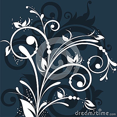 Floral composition Vector Illustration