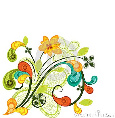 Floral decoration Vector Illustration