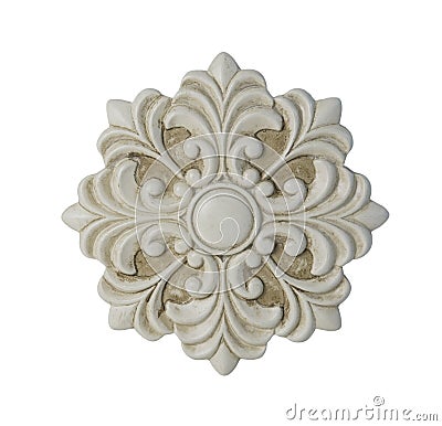 Floral Decorative Medallion Stock Photo