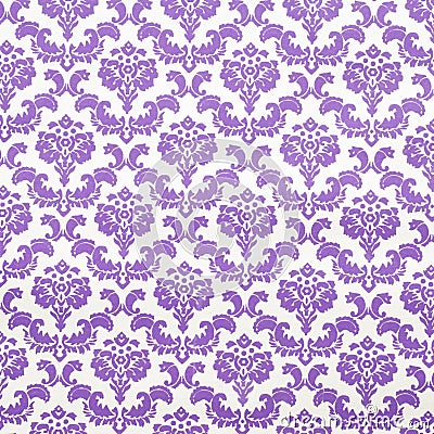 Floral Design on Fabric Stock Photo