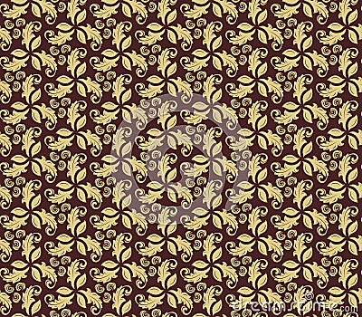 Floral Fine Seamless Pattern Stock Photo