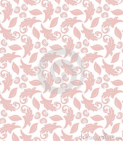 Floral Fine Seamless Pattern Stock Photo