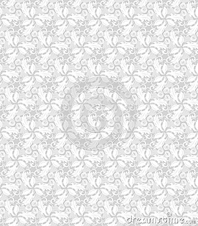 Floral Fine Seamless Vector Pattern Vector Illustration