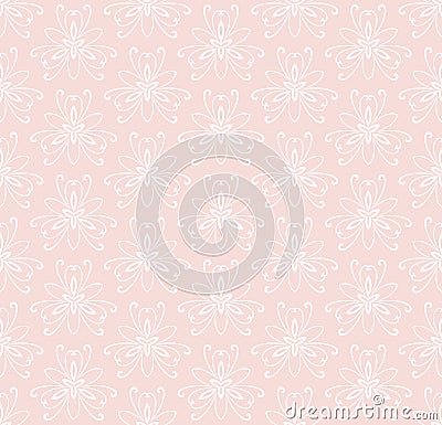 Floral Fine Seamless Vector Pattern Vector Illustration